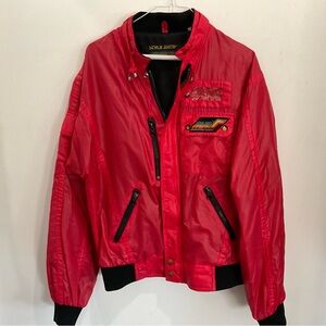 Style Auto Vintage Racing Jacket with Patch Detail men’s sz Large